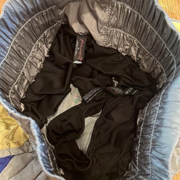 Free People Movement - The Way Home Shorts, size small, grey, yellow and purple - Picture 2 of 3